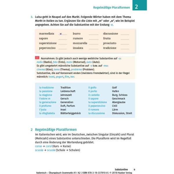 Hueber Uebungsgrammatik A1 A2 Leseprobe 3 | Übungsbuch Grammatik A1-A2