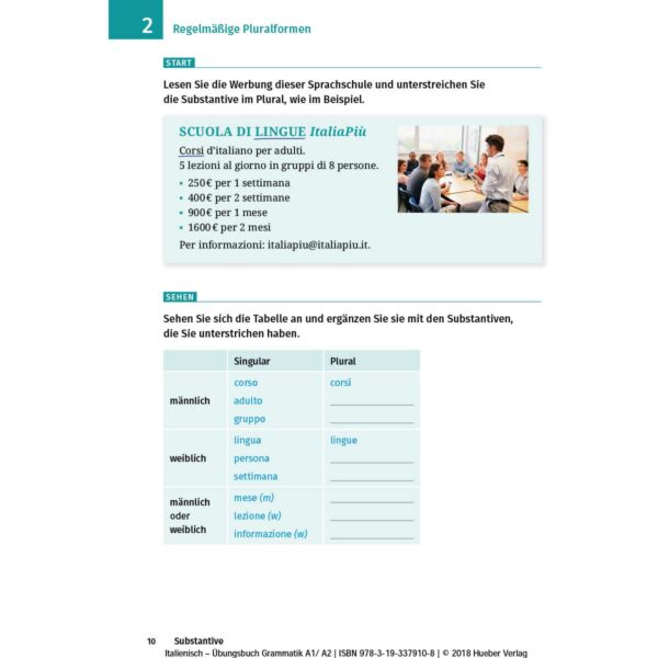 Hueber Uebungsgrammatik A1 A2 Leseprobe 4 | Übungsbuch Grammatik A1-A2