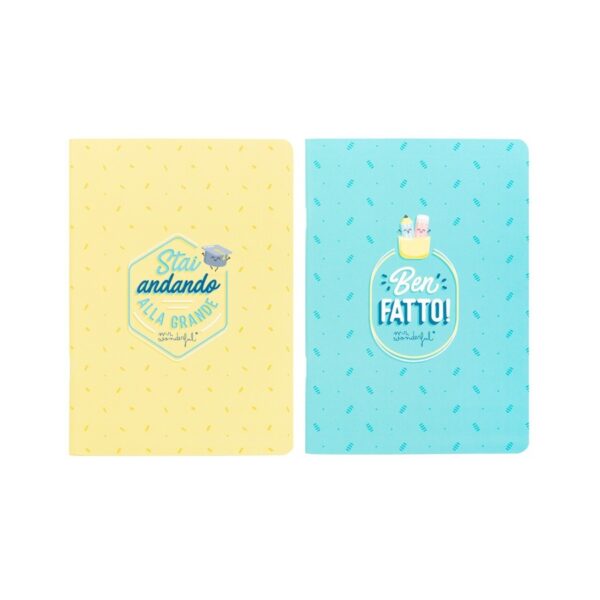 Mr. Wonderful set of two notebooks A5 – Ben fatto!
