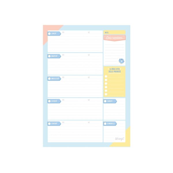 mrw 8435460773058 Planner verticale settimane molto organizzate IT b2b 1 | Weekly planner – Per settimane molto più che organizzate