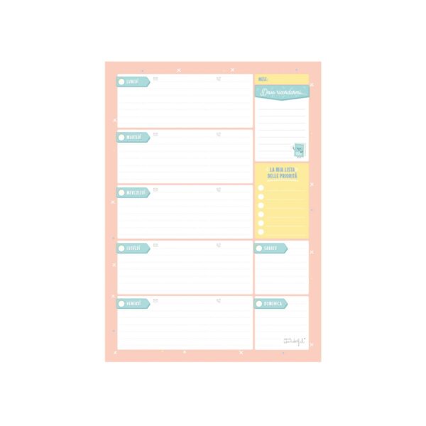 mrw 8435460773058 Planner verticale settimane molto organizzate IT b2b 4 | Weekly planner – Per settimane molto più che organizzate