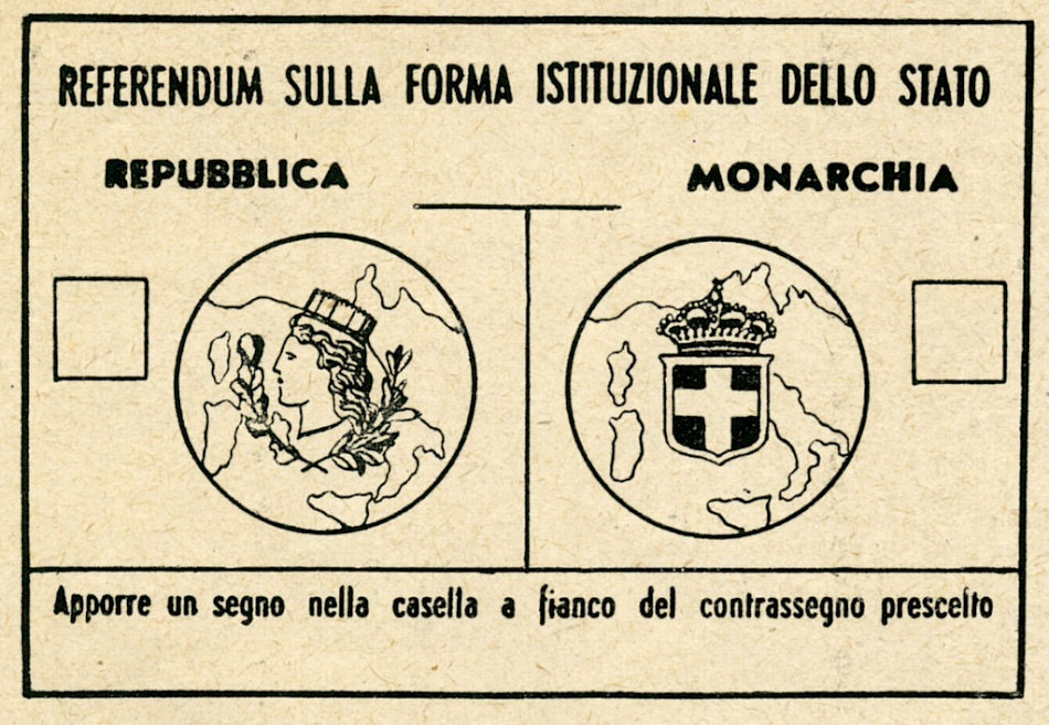 scheda elettorale • 2. Juni: Italiens Tag der Republik