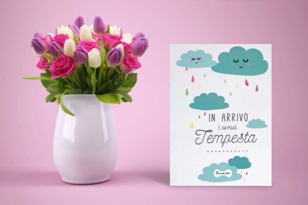 tempesta background | Glückwunschkarte zur Geburt, Schwangerschaft – Tempesta