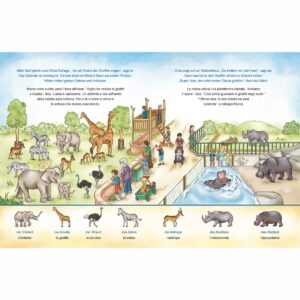 Allo zoo estratto | Zweisprachige Kinderbücher
