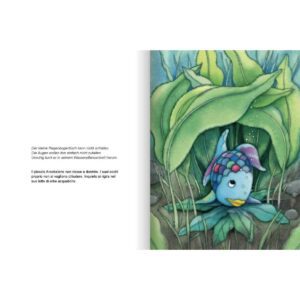 Schlaf gut kleiner Regenbogenfisch • Dormi bene piccolo Arcobaleno Leseprobe 2 | Zweisprachige Kinderbücher