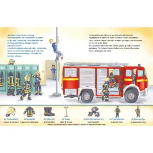 arrivano i pompieri estratto | Zweisprachige Kinderbücher
