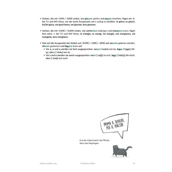 Alle Zeitformen des Italienischen Leseprobe 6 | Alle Zeitformen des Italienischen mit 50 Verben und Katzen (E-Book)