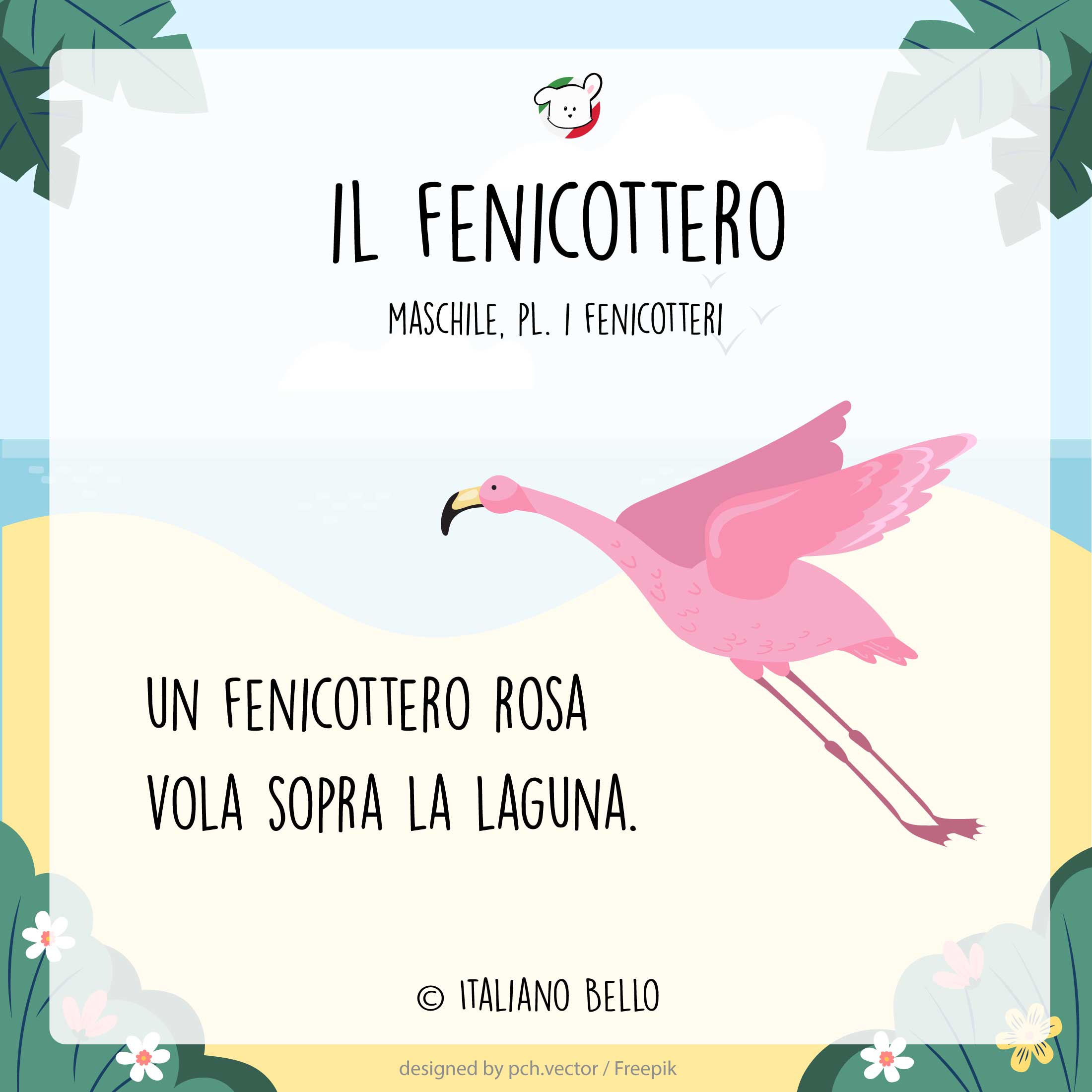 estate vocabolario fenicottero | Bildwörterbuch Italienisch