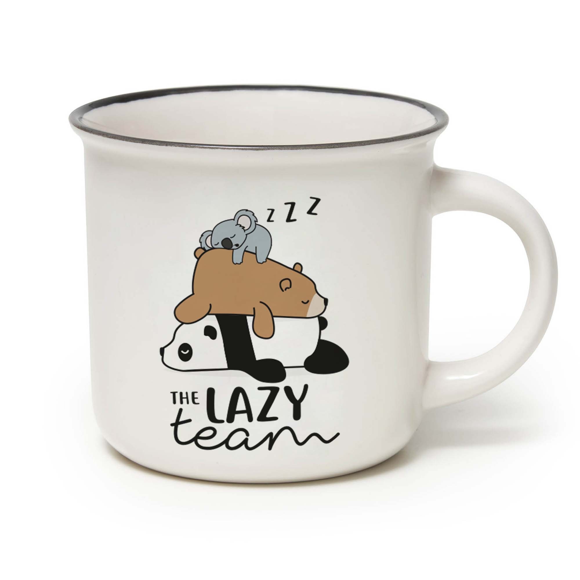 LEGAMI Cup-puccino The Lazy Team – Tazza in Porcellana