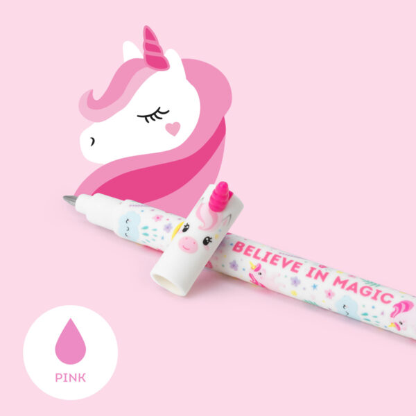 LEGAMI Loeschbarer Gelstift Einhorn – Tinte in pink | Erasable Gel Pen Unicorn – pink