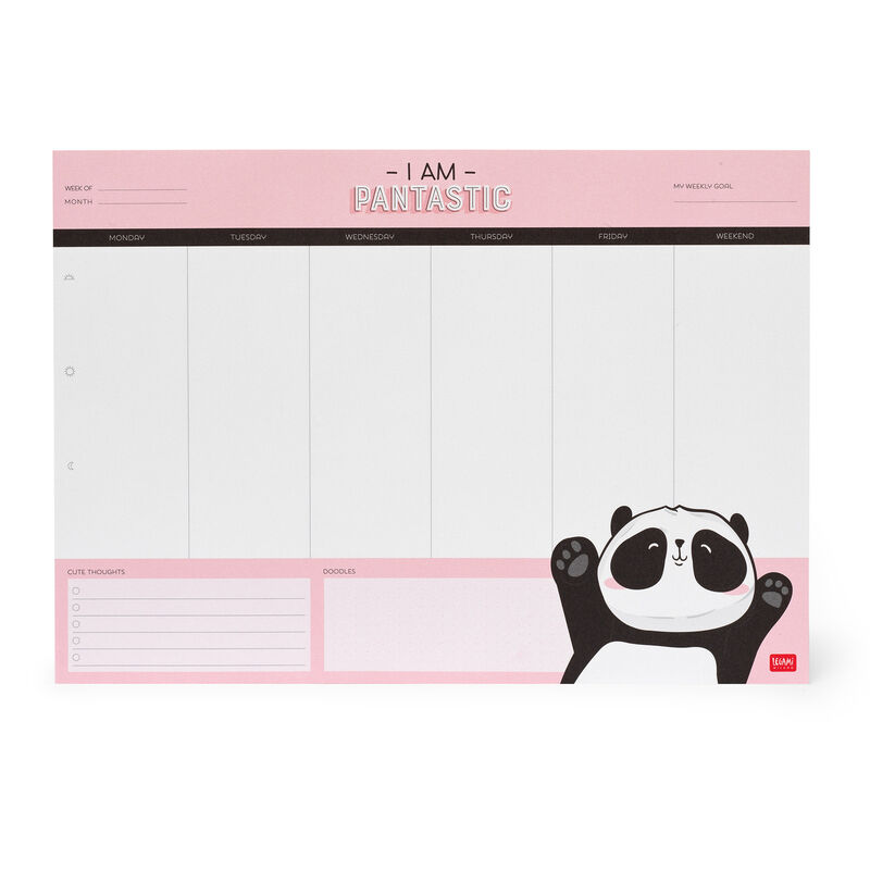 LEGAMI Smart Week Schreibtischplaner – Pantastic Panda