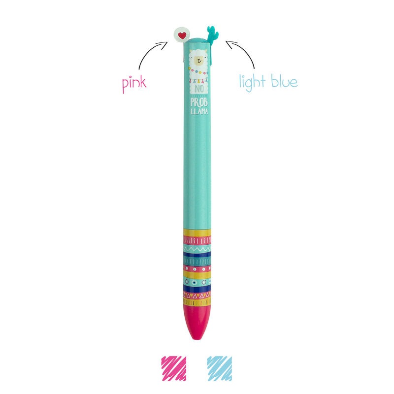 LEGAMI Click&Clack Two-Colour Ballpoint Pen Llama