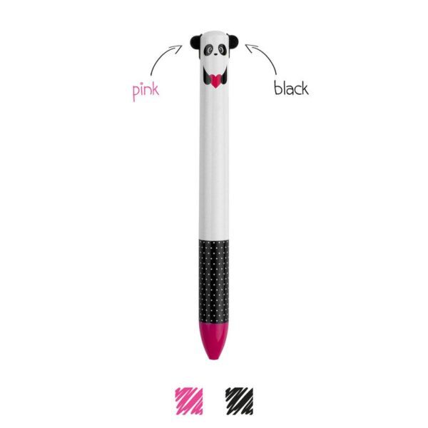 LEGAMI Click&Clack Zwei-Farben-Kugelschreiber Panda