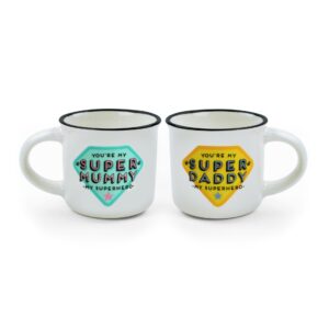 LEGAMI Espresso für zwei – Super Mummy / Super Daddy Espressotassen