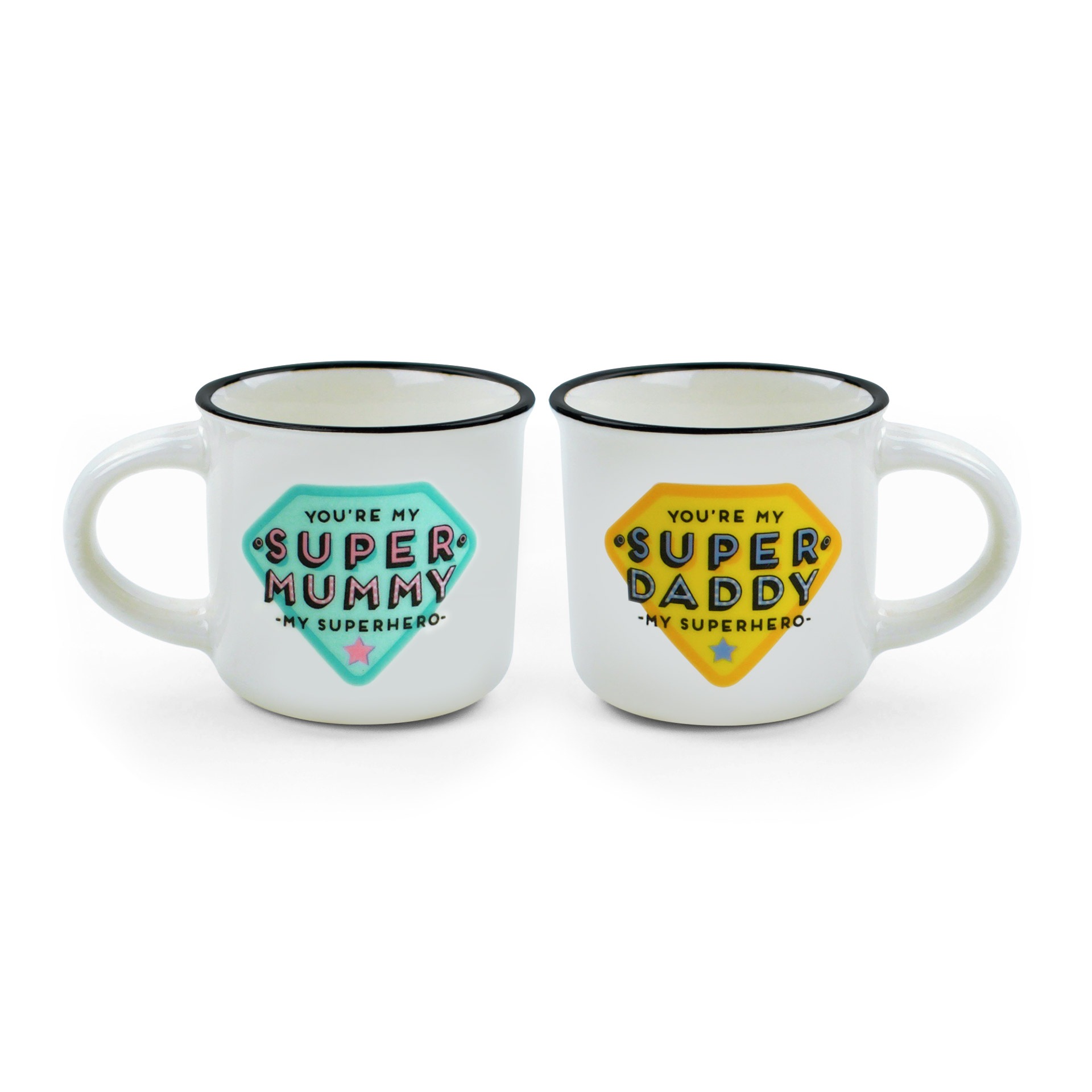 LEGAMI Espresso für zwei – Super Mummy / Super Daddy Espressotassen