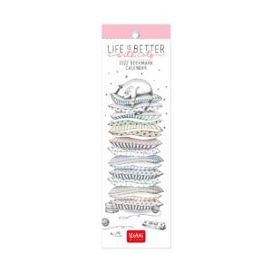 LEGAMI Life Is Better With Cats Lesezeichen-Kalender 2022
