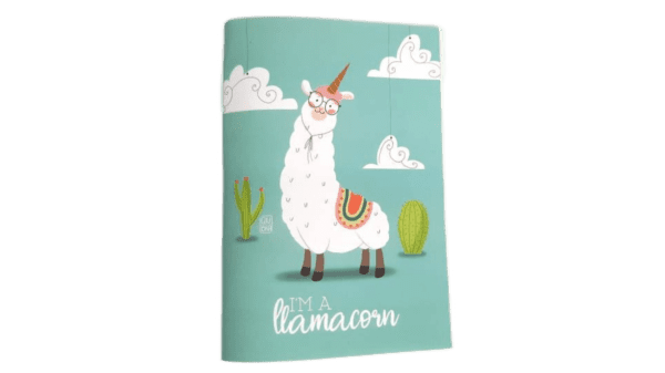 quaderno lama cover • Notizheft Llamacorn