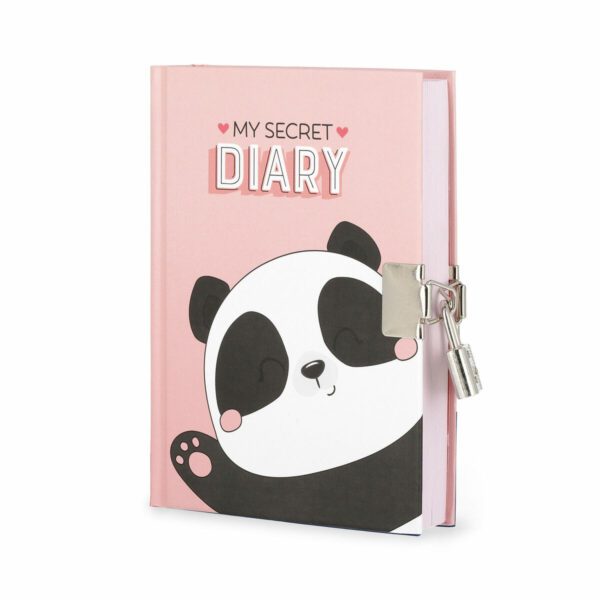 LEGAMI Geheimes Tagebuch mit Schloss Panda 3 1 | Secret Diary with Padlock Panda