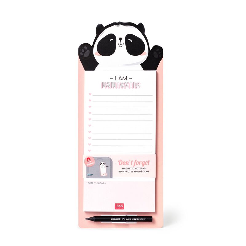LEGAMI Magnetischer Notizblock Panda 2 | Notizhefte, Stifte, Kalender und mehr