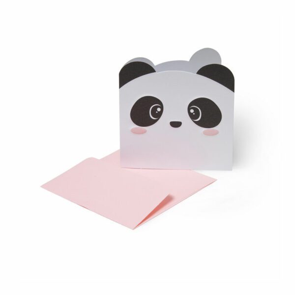 LEGAMI Mini-Glückwunschkarte für jeden Anlass – Panda