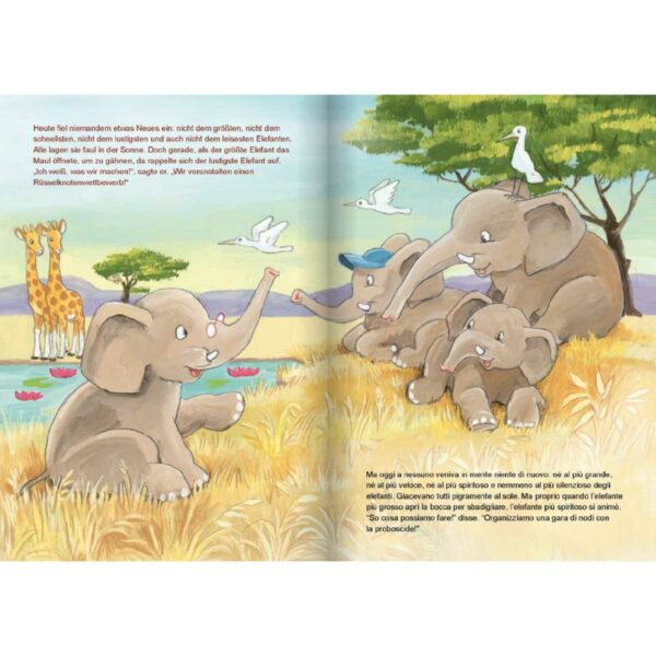 Der schlaue kleine Elefant Lelefantino furbo Leseprobe 3 | Der schlaue kleine Elefant • L'elefantino furbo