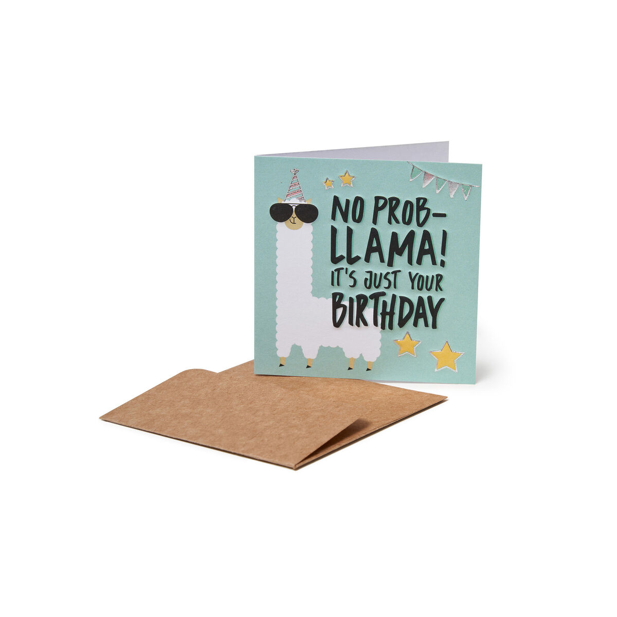 LEGAMI Mini greeting card for birthday – No Probllama