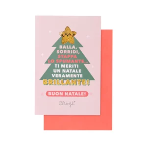 Mr. Wonderful Weihnachtskarte – Ti meriti un Natale veramente brillante!