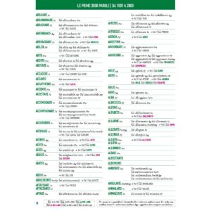 ALMA Edizioni Le prime 3000 parole italiane p18 lista | Bildwörterbuch Italienisch