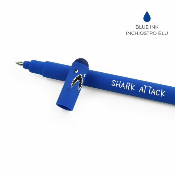 LEGAMI Löschbarer Gelstift Shark blaue Tinte 3 • Löschbarer Gelstift Shark – blau