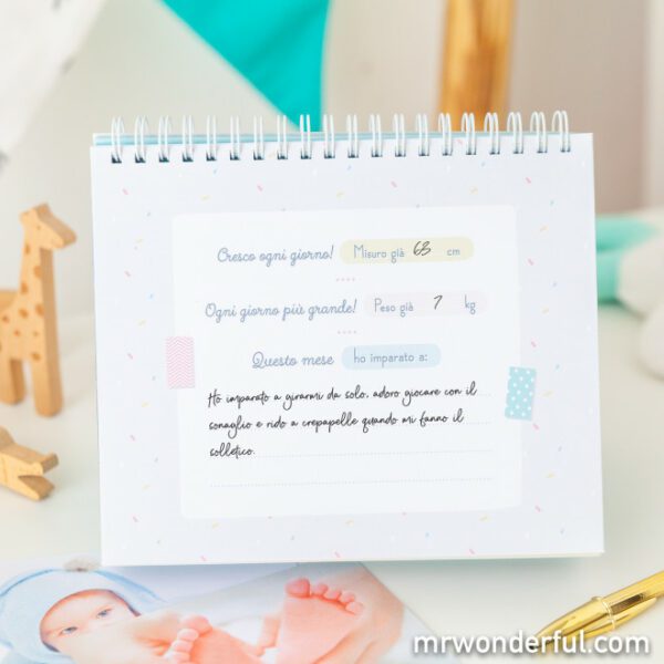 Mr. Wonderful Baby Fotoalbum Contamesi 12 mesi traboccanti di amore 2 | Baby-Fotoalbum für das erste Lebensjahr – Contamesi