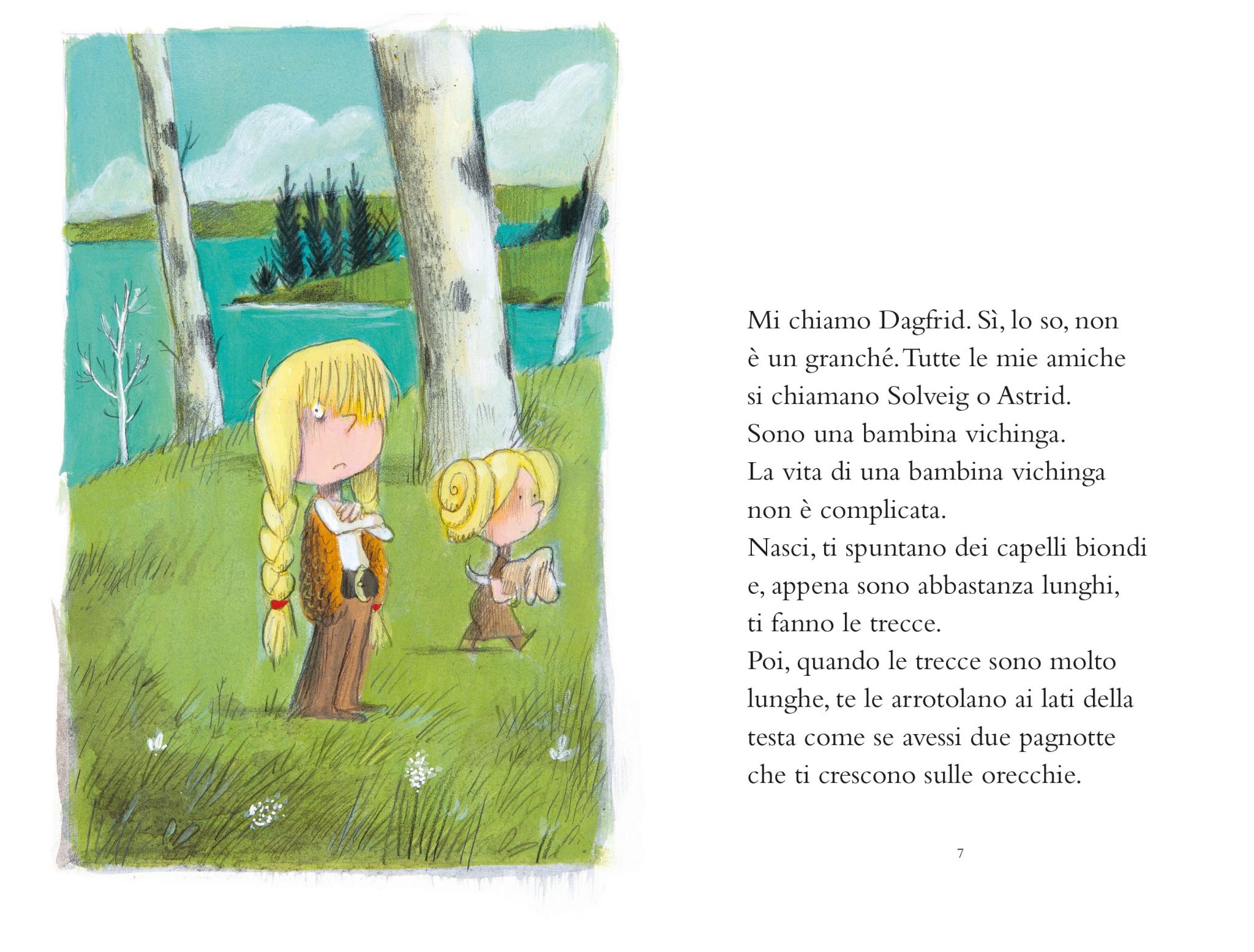 Babalibri Dagfrid una bambina vichinga 1 | Italienische Kinderbücher