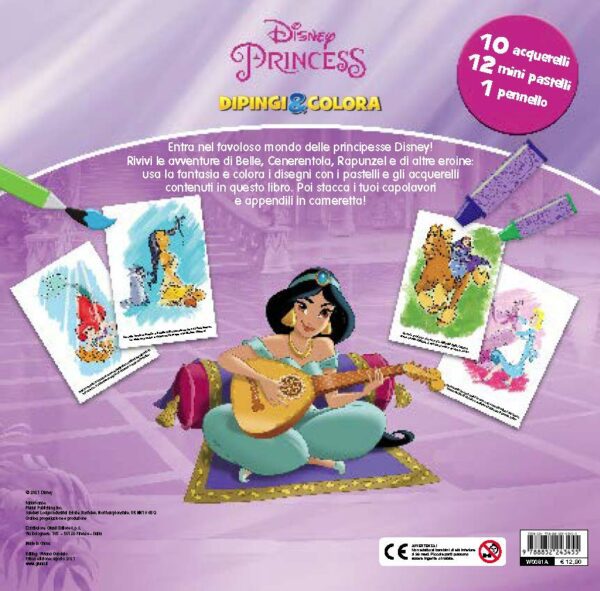 Disney Princess Dipingi colora Back • Disney Princess Dipingi & colora