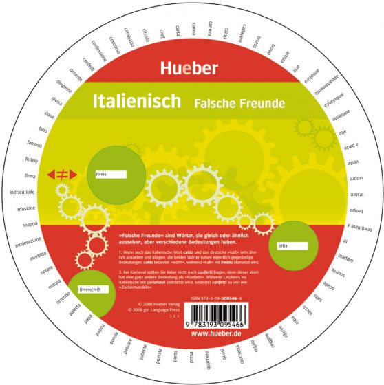 HUEBER Wheel – Italienisch – Falsche Freunde (A1-B1)