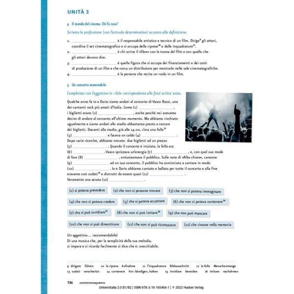 Hueber UniversItalia 2.0 B1 B2 deutsche Ausgabe Unita 3 Arbeitsbuch 2 | UniversItalia 2.0 B1/B2 (deutsche Ausgabe)