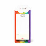 LEGAMI Don't Forget Magnetic Notepad Rainbow