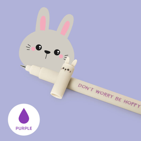 LEGAMI Loeschbarer Gelstift Bunny – lila Tinte | Erasable Gel Pen Bunny – purple
