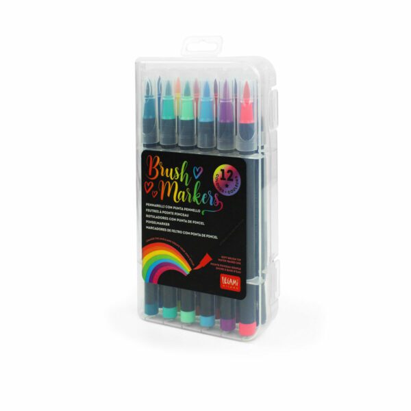 LEGAMI Set mit 12 Pinselstiften – Multicolor Brush Markers