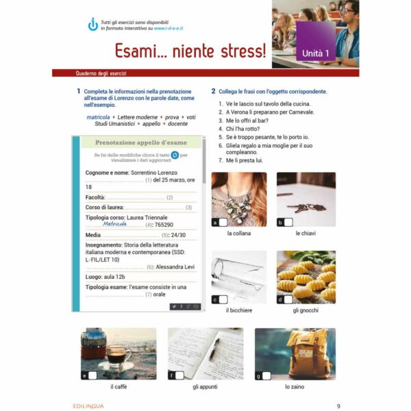Nuovissimo progetto italiano 2 specimen edizioni Edilingua 51 1 | Nuovissimo Progetto italiano 2 (B1-B2) Quaderno degli esercizi (+ audio)