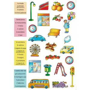 ELI Il mio primo dizionario illustrato ditaliano – La città A1 Stickers 1 • Lehrbücher für den Italienischunterricht: ein Vergleich