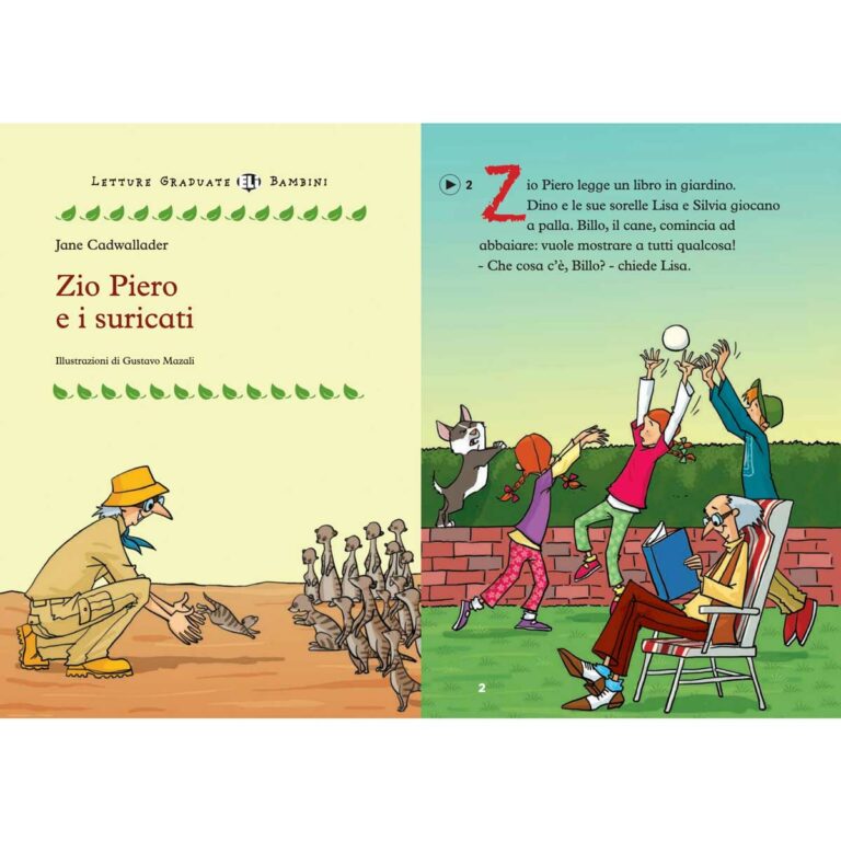 ELI – Zio Piero e i suricati Livello 3 300 parole A1.1 1 | Lektüren für den Italienischunterricht mit Kindern
