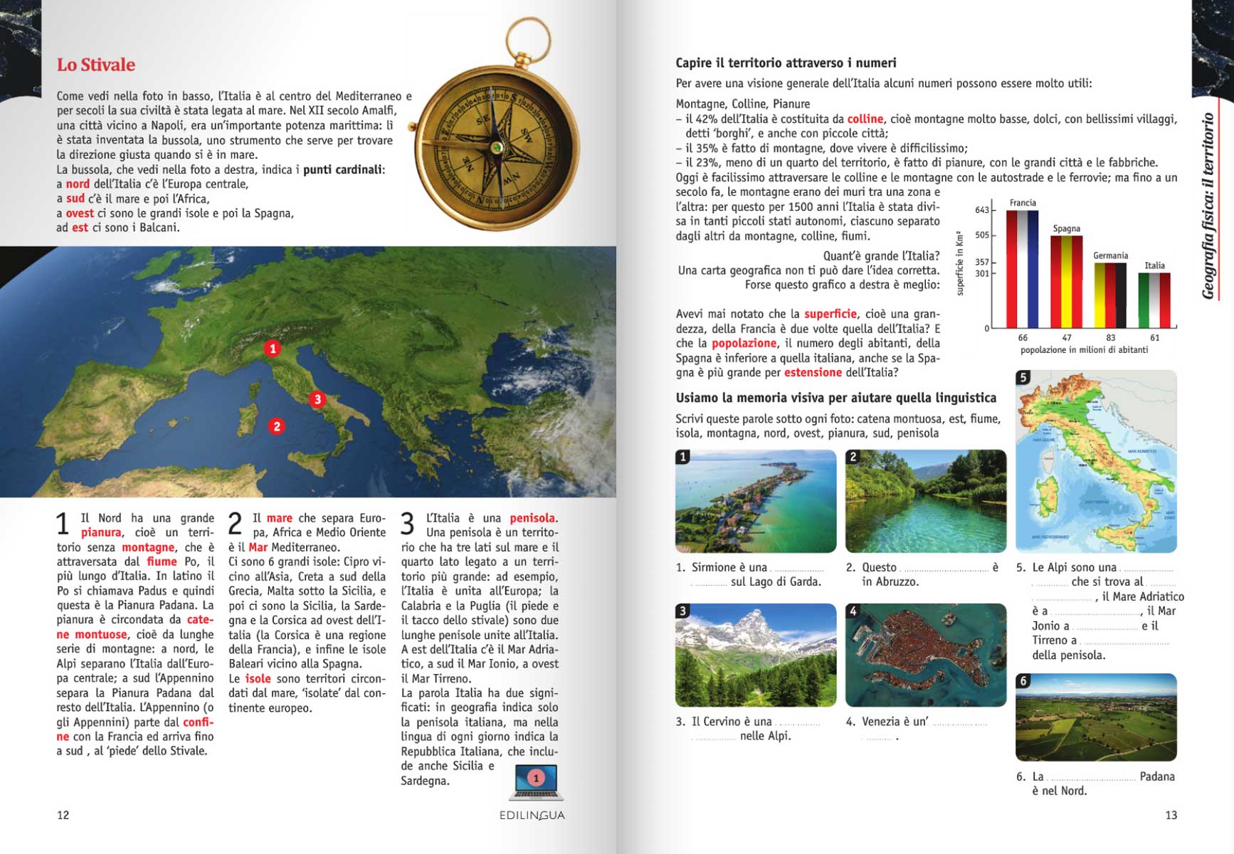 Edilingua Geografia italiana per stranieri – 1 | Edilingua