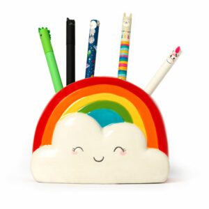LEGAMI Desk Friends Stiftehalter aus Keramik – Regenbogen
