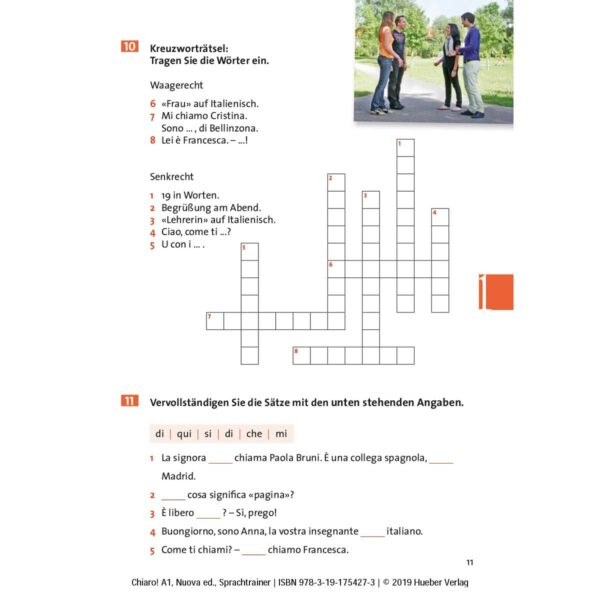 Hueber Chiaro A1 Nuova edizione Sprachtrainer mit Audios online Leseprobe 5 | Chiaro! A1 – Nuova Edizione Sprachtrainer