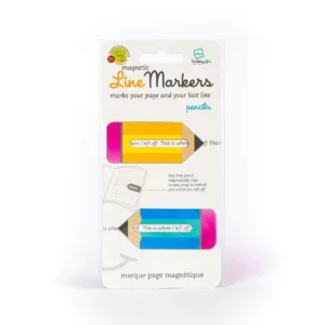 Thinking Gifts Line Markers – 2er Set magnetische Lesezeichen Bleistifte