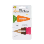 Thinking Gifts Line Markers – Set of 2 Magnetic Bookmarks Carrot and Gelato