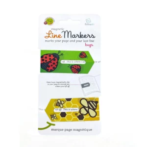 Thinking Gifts Line Markers – Set of 2 Magnetic Bookmarks Bugs