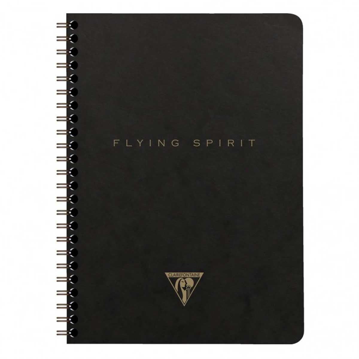 Clairefontaine Flying Spirit Notizbuch schwarz mit Doppelspirale – A5 liniert Motiv 1 von 5