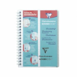 Clairefontaine Koverbook Vocabulary Book with Double Spiral 11x17cm
