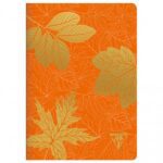 Clairefontaine Neo Deco Notebook Autumn Leaves pumpkin orange – A5 lined
