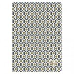 Clairefontaine Neo Deco Notebook Waffle Pattern gold/black – A5 lined